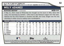 Load image into Gallery viewer, 2023 Topps Big League Willy Adames #52 Milwaukee Brewers
