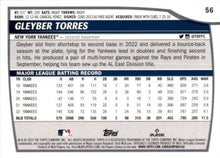Load image into Gallery viewer, 2023 Topps Big League Gleyber Torres #56 New York Yankees
