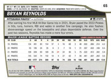 Load image into Gallery viewer, 2023 Topps Big League Bryan Reynolds #65 Pittsburgh Pirates
