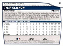 Load image into Gallery viewer, 2023 Topps Big League Tyler Glasnow #79 Tampa Bay Rays
