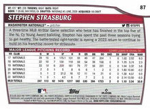 Load image into Gallery viewer, 2023 Topps Big League Stephen Strasburg #87 Washington Nationals
