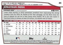 Load image into Gallery viewer, 2023 Topps Big League Jonathan India #89 Cincinnati Reds
