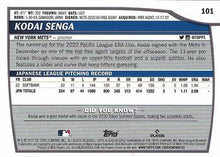 Load image into Gallery viewer, 2023 Topps Big League Kodai Senga Rookie #101 New York Mets
