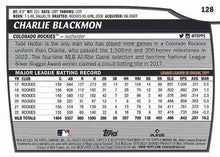 Load image into Gallery viewer, 2023 Topps Big League Charlie Blackmon #128 Colorado Rockies
