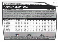 Load image into Gallery viewer, 2023 Topps Big League Andrew Benintendi #133 Chicago White Sox
