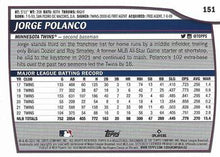 Load image into Gallery viewer, 2023 Topps Big League Jorge Polanco #151 Minnesota Twins

