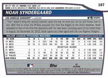 Load image into Gallery viewer, 2023 Topps Big League Noah Syndergaard #167 Los Angeles Dodgers
