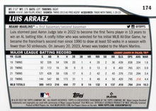 Load image into Gallery viewer, 2023 Topps Big League Luis Arraez #174 Miami Marlins
