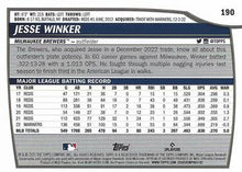 Load image into Gallery viewer, 2023 Topps Big League Jesse Winker #190 Milwaukee Brewers
