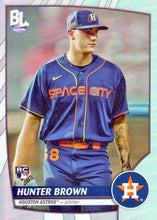 Load image into Gallery viewer, 2023 Topps Big League RAINBOW FOIL Hunter Brown Rookie #213 Houston Astros
