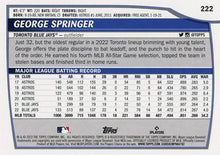 Load image into Gallery viewer, 2023 Topps Big League RAINBOW FOIL George Springer #222 Toronto Blue Jays

