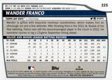 Load image into Gallery viewer, 2023 Topps Big League RAINBOW FOIL Wander Franco #225 Tampa Bay Rays
