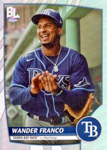 Load image into Gallery viewer, 2023 Topps Big League RAINBOW FOIL Wander Franco #225 Tampa Bay Rays
