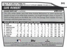 Load image into Gallery viewer, 2023 Topps Big League RAINBOW FOIL Luis Robert #241 Chicago White Sox
