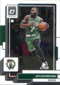 2022-23 Panini Donruss Optic Jaylen Brown Purple Shock #32 Boston Celtics
