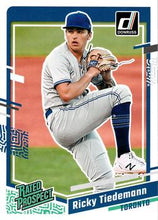 Load image into Gallery viewer, 2023 Panini Donruss Rated Prospects Ricky Tiedemann #35 Toronto Blue Jays
