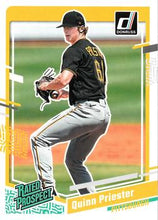 Load image into Gallery viewer, 2023 Panini Donruss Rated Prospects Quinn Priester #39 Pittsburgh Pirates
