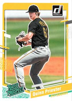 2023 Panini Donruss Rated Prospects Quinn Priester #39 Pittsburgh Pirates