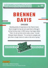 Load image into Gallery viewer, 2023 Panini Donruss Rated Prospects Brennen Davis #44 Chicago Cubs
