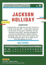 Load image into Gallery viewer, 2023 Panini Donruss Jackson Holliday #93 Baltimore Orioles
