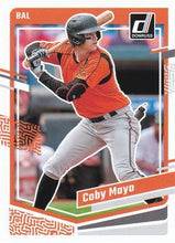 Load image into Gallery viewer, 2023 Panini Donruss Coby Mayo #123 Baltimore Orioles
