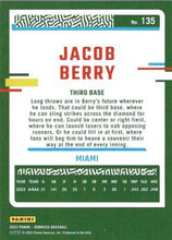 Load image into Gallery viewer, 2023 Panini Donruss Jacob Berry #135 Miami Marlins
