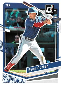 2023 Panini Donruss Evan Carter #148 Texas Rangers