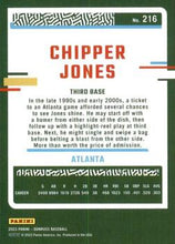 Load image into Gallery viewer, 2023 Panini Donruss Chipper Jones #216 Atlanta Braves
