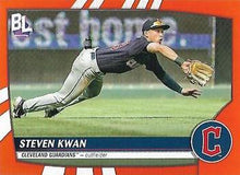 Load image into Gallery viewer, 2023 Topps Steven Kwan Auto Electric Orange #32 Cleveland Guardians J38
