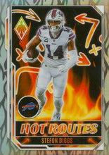 Load image into Gallery viewer, 2022 Panini Phoenix STEFON DIGGS #HR-14 Hot Routes RED /199 - Buffalo Bills
