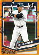 Load image into Gallery viewer, 2023 Panini Donruss Orange Holo Gary Sheffield #97 New York Yankees
