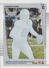 Load image into Gallery viewer, 2023 Panini Chronicles Clearly Donruss Draft Pick Rated Rookie Tanner McKee #48
