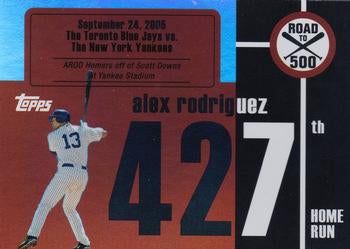 2007 Bowman Draft Picks & Prospects Alex Rodriguez: Road to 500  #ARHR427 New York Yankees