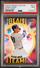 Load image into Gallery viewer, 2022 Stadium Club Chrome Aaron Judge Beam Team #BT12 PSA 9 New York Yankees
