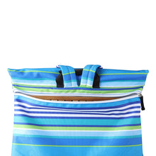 将图片加载到图库查看器，Melino Bumboo Beach Lounger with Tray Table - Stripe
