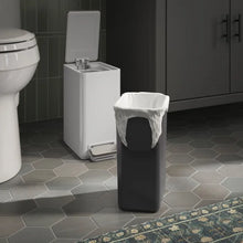 Load image into Gallery viewer, Kohler 2-Pack 6L Stainless Steel Step Trash Bin White
