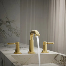 Load image into Gallery viewer, Kohler Terzet Widespread Bathroom Sink Faucet Gold
