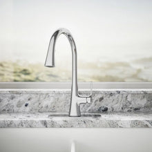 Load image into Gallery viewer, Kohler Guild Pull-down Kitchen Sink Faucet with Three-function Sprayhead Chrome
