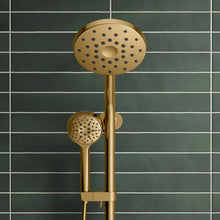 تحميل الصورة إلى عارض المعرض، Kohler HydroRail 3-in-1 Multifunction Showerhead and Column Kit Gold
