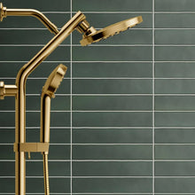 تحميل الصورة إلى عارض المعرض، Kohler HydroRail 3-in-1 Multifunction Showerhead and Column Kit Gold
