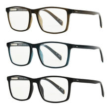 将图片加载到图库查看器，Design Optics by Foster Grant Classic Plastic Square Reading Glasses, 3-pack
