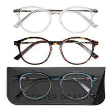 将图片加载到图库查看器，Design Optics by Foster Grant Classic Plastic Round Reading Glasses, 3-pack
