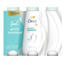 将图片加载到图库查看器，Dove Sensitive Body Wash, 23 fl oz, 3 Pack
