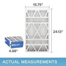 Load image into Gallery viewer, Filtrete Air Filter 5”, MPR 1900 MERV 13, Premium Allergen, Bacteria and Virus Filter, Electrostatic Air Cleaning Deep Pleat Filter, 2-pack
