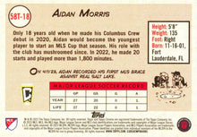 Load image into Gallery viewer, 2023 Topps Chrome MLS 1958 Topps Green Refractor #58T-18 Aidan Morris 03/75 - Columbus Crew
