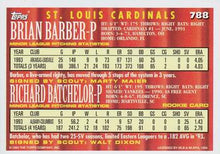 Load image into Gallery viewer, 1994 Topps Brian Barber / Richard Batchelor CA, RC # 788 St. Louis Cardinals
