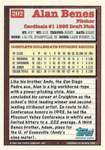 Load image into Gallery viewer, 1994 Topps Alan Benes DPK, RC # 202 St. Louis Cardinals
