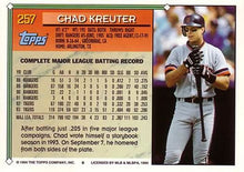 将图片加载到图库查看器，1994 Topps Chad Kreuter # 257 Detroit Tigers
