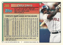 将图片加载到图库查看器，1994 Topps Chili Davis # 265 California Angels
