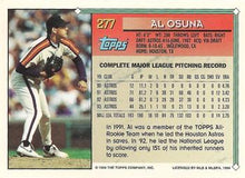 将图片加载到图库查看器，1994 Topps Al Osuna # 277 Houston Astros
